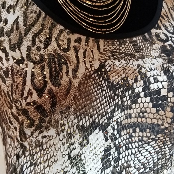 NWOT / Animal Print Sheath Dress by Prelude - Picture 6 of 8